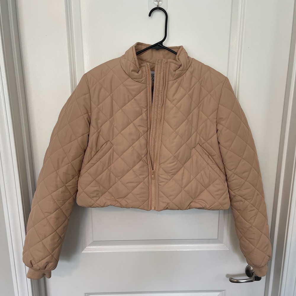 Princess Polly Quilted Cropped Puffer